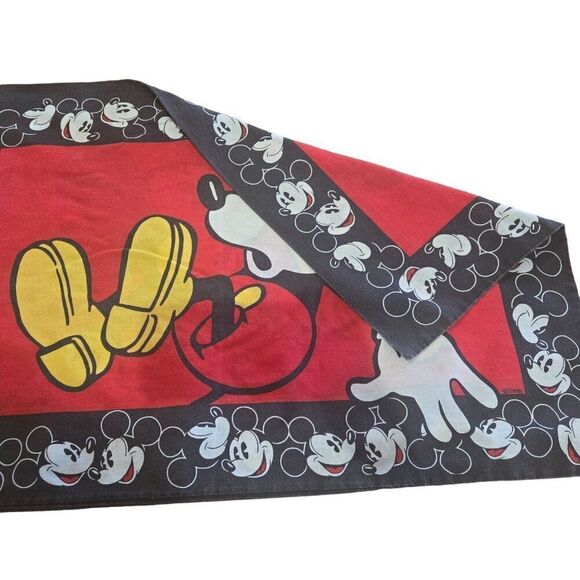 Vintage 90s Walt Disney Mickey Mouse Standard Pillowcase - Picture 2 of 2